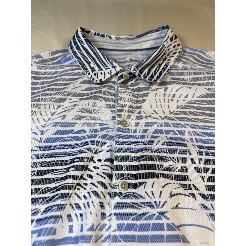 Tommy Bahama Shirt Mens Islandzone XL Supima Button Up Tropical Floral Hawaiian